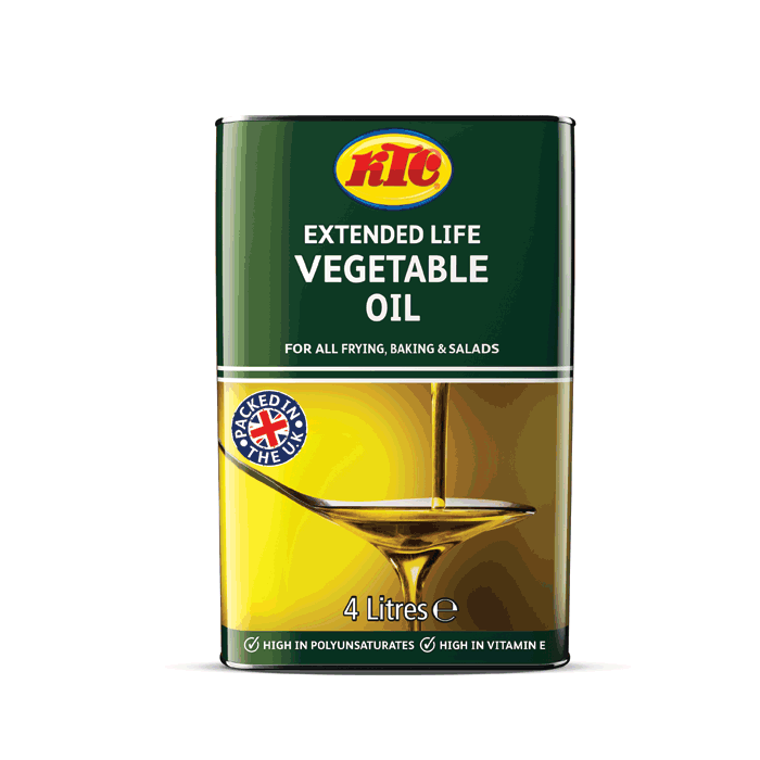 KTC Extended Life Vegetable Oil 4L can Man Foods