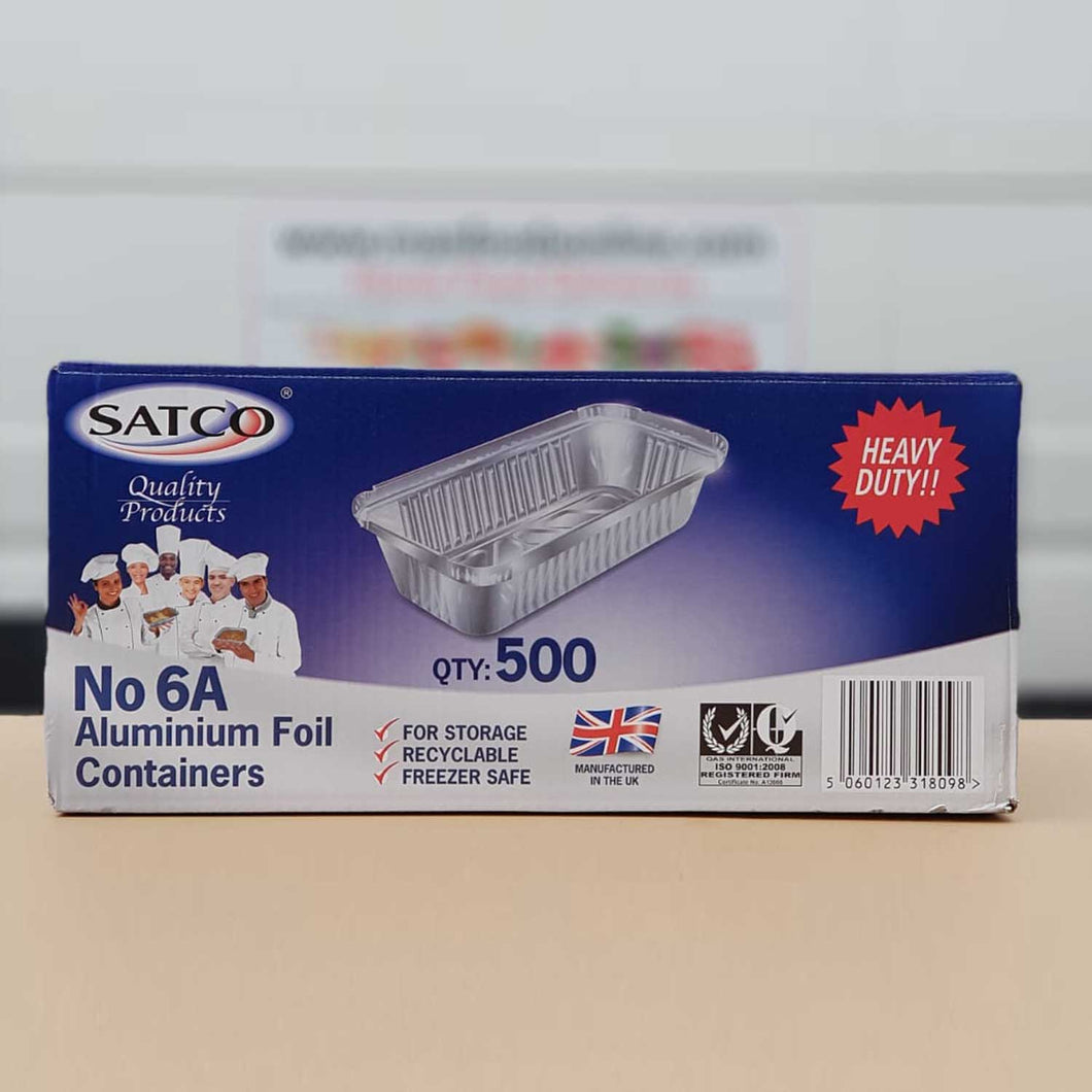 #6a Foil Container x 500 (add LIDS)