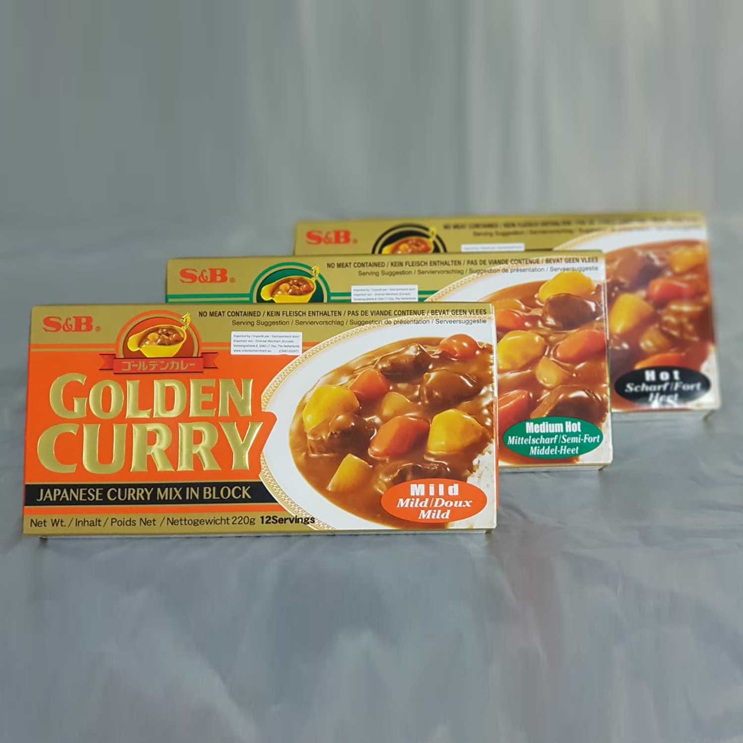 Curry japonais Golden Curry doux 220g S&B