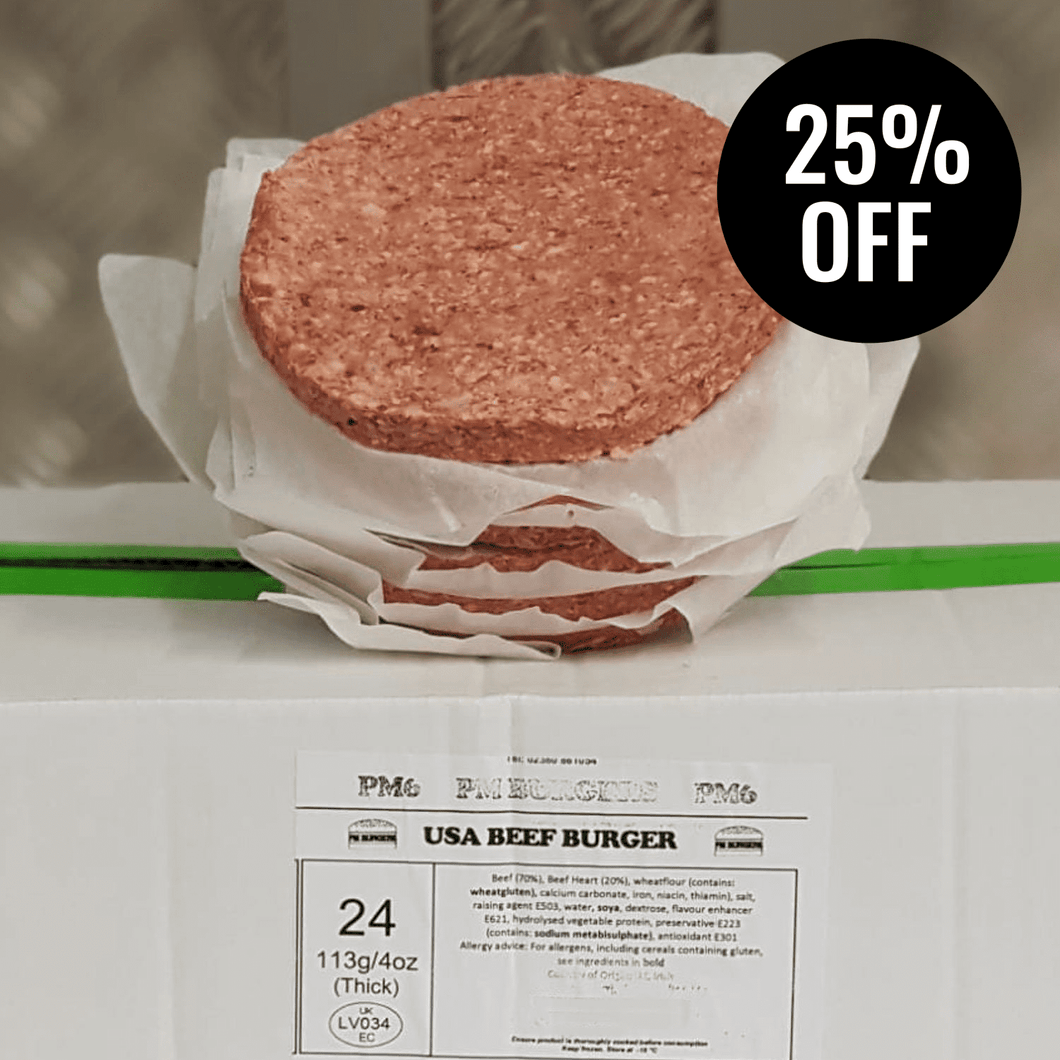 Beef Burgers x 24