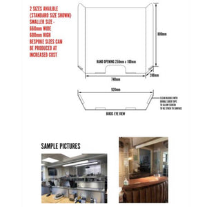 Self adhesive perspex screen to order