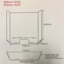 Load image into Gallery viewer, Self adhesive perspex screen to order
